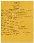 Moe Howard's Handwritten & Signed Comedy Sketch for an Episode of ''The New Three Stooges'' -- Manuscript Spans Over 10 Pages
